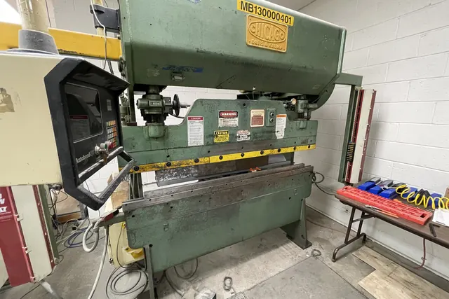Press brake used to form chassis and panels